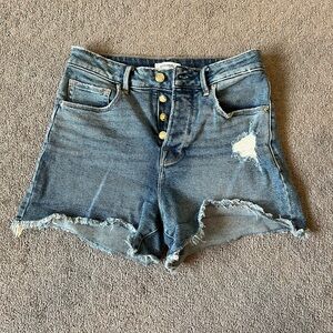 Good American shorts hidden button fly - size 2/26